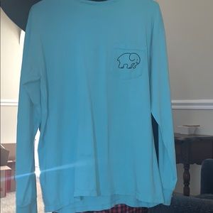 ivory ella blue long sleeve shirt